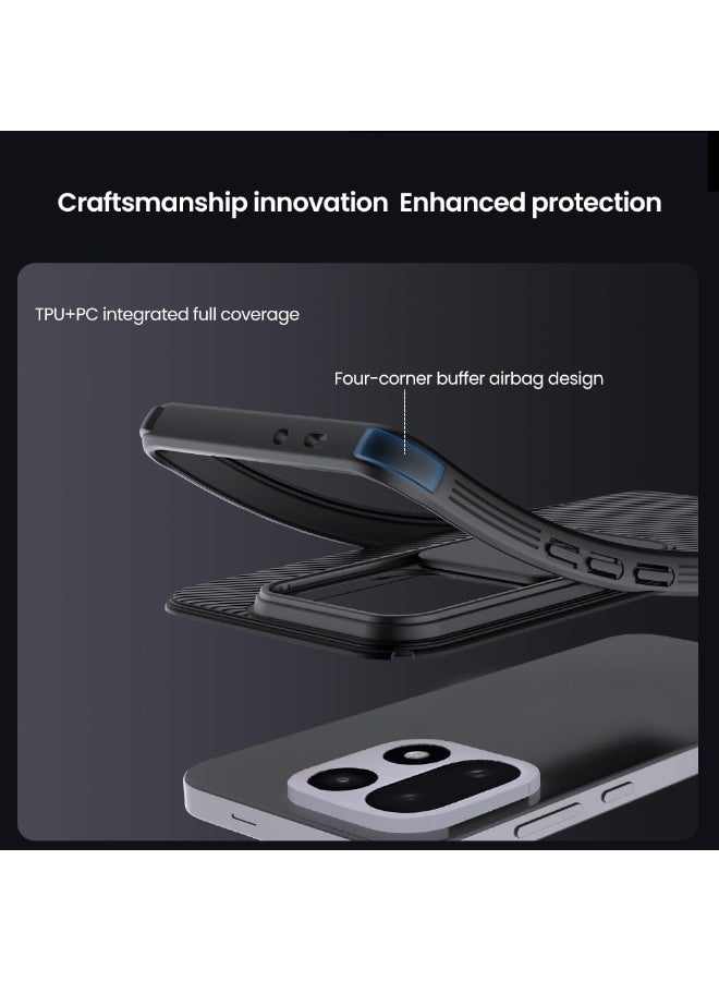 Nillkin Rugged Guard Case for OnePlus 15 | Slide Camera Shield | Dual-Layer PC+TPU Shockproof Protection for OnePlus 15 | Anti-Scratch Anti-Drop Back Cover with Enhanced Grip - Black - Image 4
